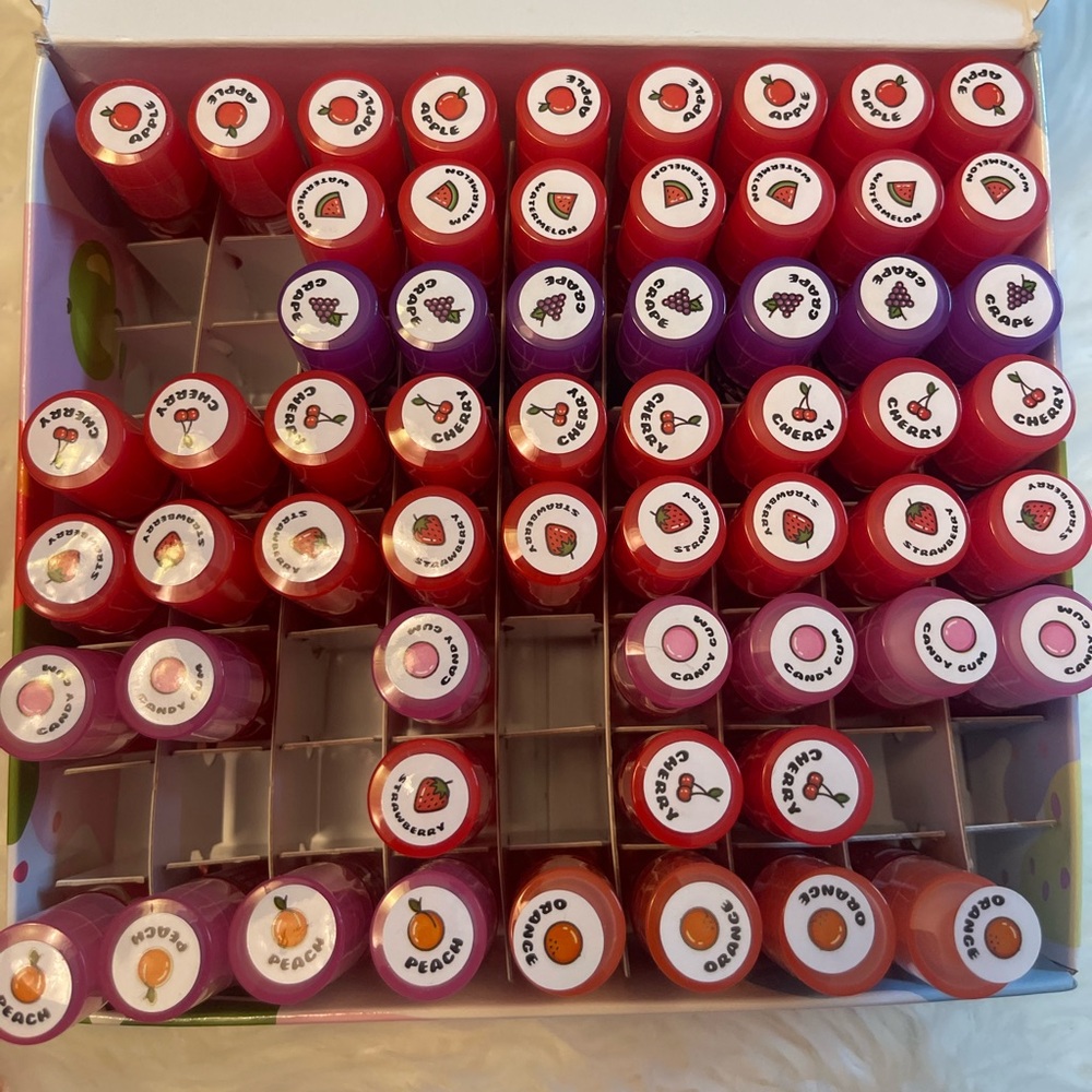 Y2K style Bulk lipgloss makeup Lot - Amuse Kissing Fruit Gloss - 59pcs
